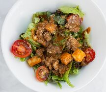 Салат с печенью и яблоками