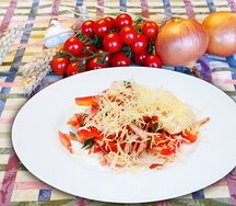 Салат Овощной с копченым мясом