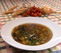 Суп картофельный с грибами