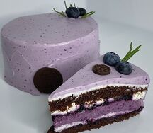 Чизкейк черничный