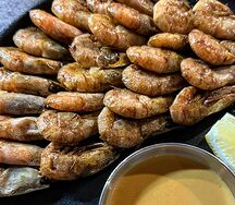 Жареные креветки с фирменным соусом