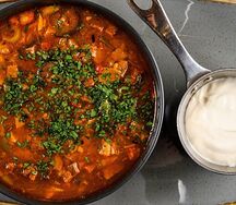 Мясная солянка