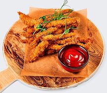 Куриные палочки в панировке
