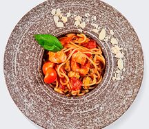 Спагетти с морепродуктами