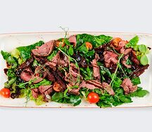 Микс-салат с пастрами