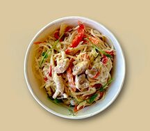 Паста курица гриль