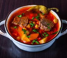 Суп Чанах с говядиной