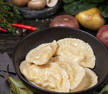 Вареники с картофелем и грибами 