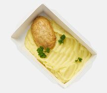 Котлета куриная с картофельным пюре 