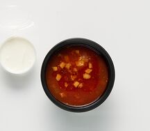 Суп солянка мясная с лимоном и маслинами