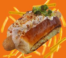 Хот-дог с вешенками