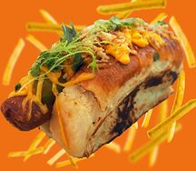 Хот-дог с чеддером