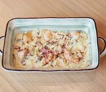 Ризотто с грибами, креветками и кедровыми орешками