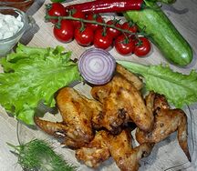 Шашлык из куриных крылышек