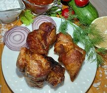 Шашлык из свиной шеи