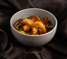 Wok с креветками