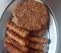 Сербский роштиль. Млевеное мясо, жаренное на углях