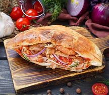 Шаурма а пите из курицы