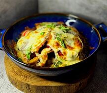 Сач с говядиной и овощами