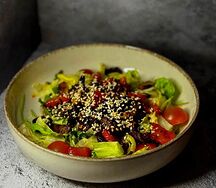 Салат теплый с говядиной 