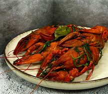 Раки вареные пряные
