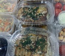 Салат с баклажаном и грецкий орехами 
