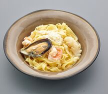 Паста сливочная с морепродуктами