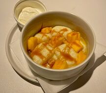 Ленивые вареники с манго 