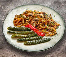 Картофель жареный с грибами