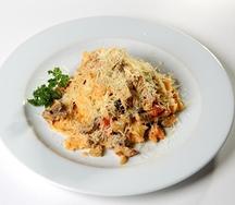 Паста Мафальдини с мясным ассорти