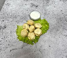 Пельмени жареные