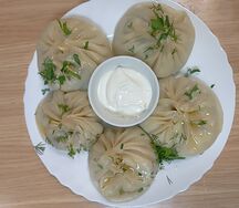 Манты мясо нарезное говяжье
