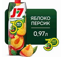 Сок J7 Яблоко-персик