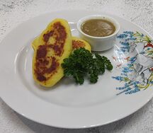 Зразы картофельные с грибами