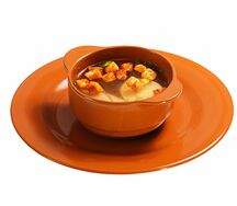 Бульон куриный с гренками