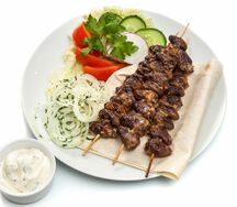 Шашлычок из куриных сердечек