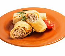 Блины с мясом