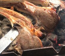Шашлык из бараньей корейки (пистолетики)