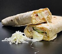 Шаурма сырная с брусничным джемом X