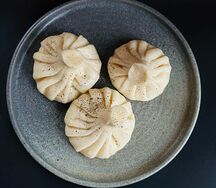 Хинкали с креветками 