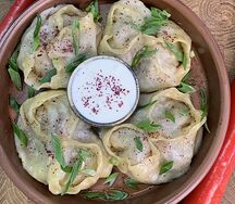 Vegan-манты с тыквой