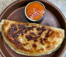 Катлама с курицей и сыром сулугуни