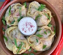 Манты с курицей 
