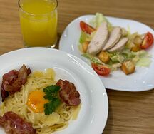 Ланч Салат + горячее