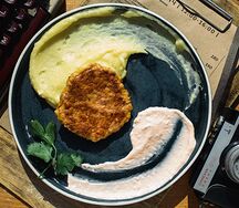 Куриный бифштекс с картофелем