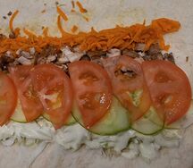 Шаурма с курицей Мега