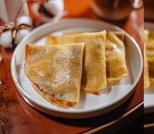 Блины с нутеллой и бананом