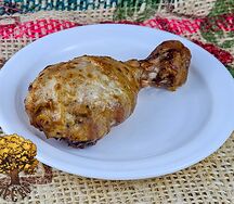 Голень куриная с чесночным соусом