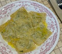 Равиоли с белыми грибами