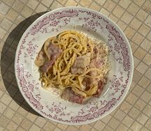 Паста с беконом